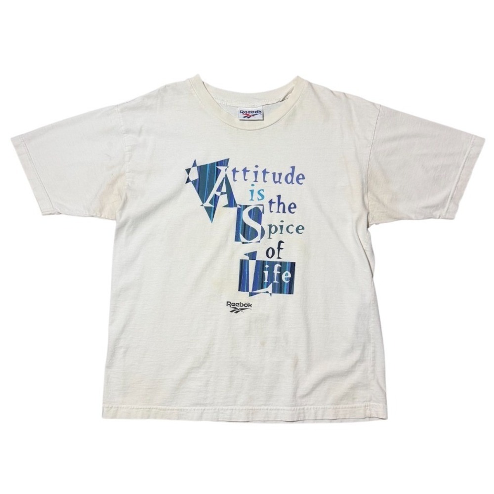 Vintage 90s Reebok Attitude is the Spice of Life Graphic Novelty Sports T-shirt